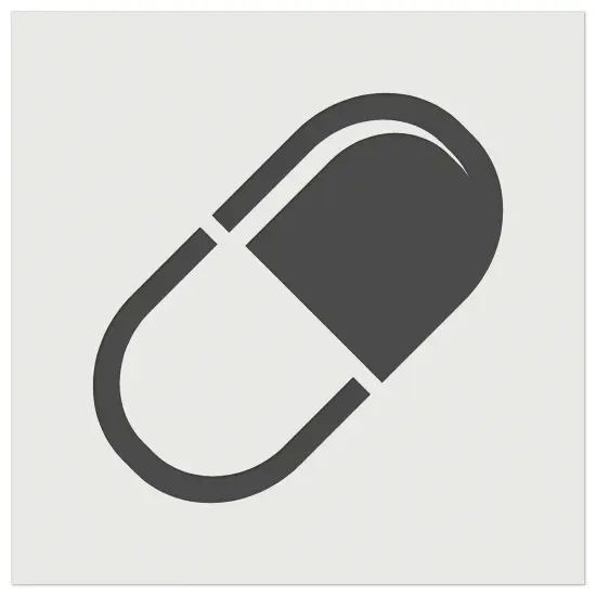 Pill Medicine Wall Cookie DIY Craft Reusable Stencil {7}