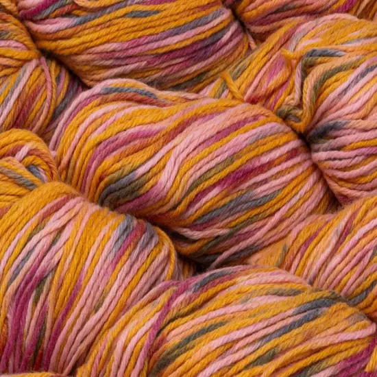 Hand-Dyed Cashmere Yarn Blend for Crochet and Knitting Orange mix {1}