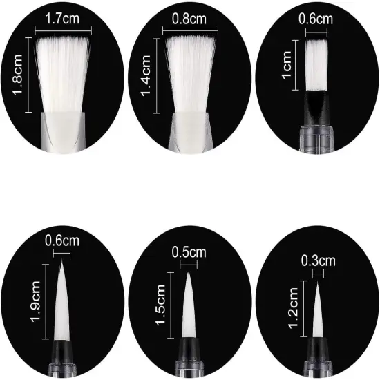 Pixiss Water Brush Pen Set - 6 Refillable Watercolor Paint Pens {4}