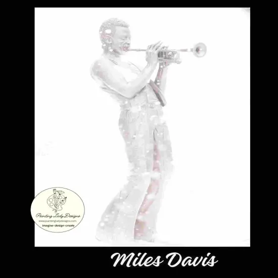 Miles Davis - Jazz in the Snow -Art paper for Decoupage and Mixed Media {1}