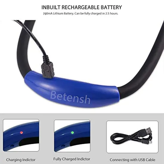 Rechargeable LED Book Light, Neck Hug Reading Lights for reading in Bed, Hand-Free Super Flexible, 3 Adjustable Brightness Levels, Perfect for Bookworms, Kids, Reading In Car, Crafts {5}