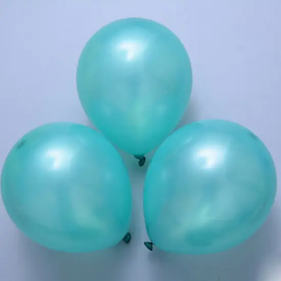 100pcs 10 inch Pearl Latex Colorful Thickening Green {2}