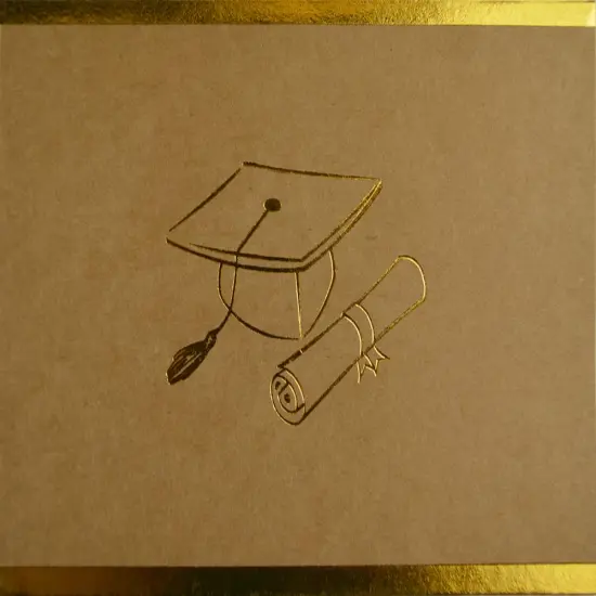 Great Papers! Thank You Note Card and White Envelope, Grad-itude with Gold Foil, 4.75" x 3.375"(folded), 50 count {2}
