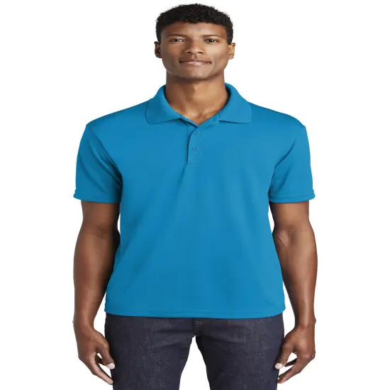 Collared Short Sleeve Polo T-shirt For Men | RADYAN&reg; Pond blue {1}