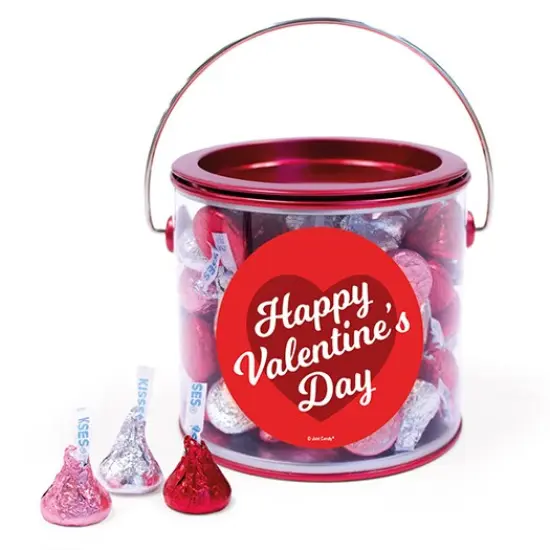 Valentine's Day Candy Gift Hershey's Kisses Paint Can {1}