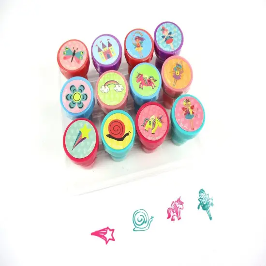 TINYMILLS 12 Pcs Magical Fairies Garden Fairies Stamp Kit {2}
