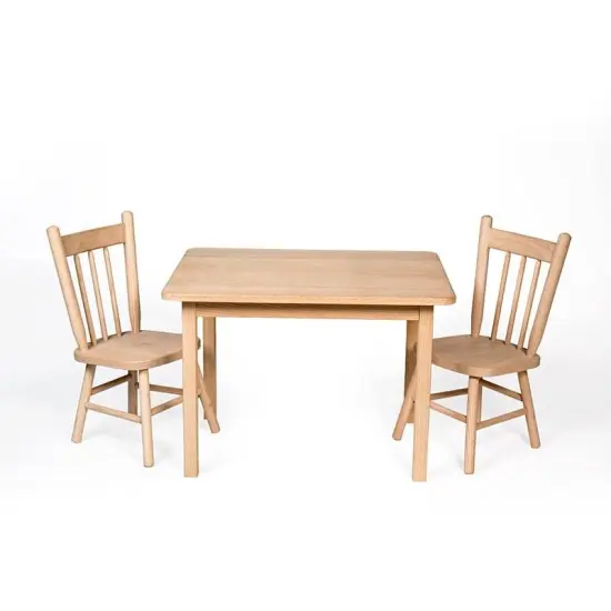Handcrafted Eli & Mattie Amish-Made Table and Chair Set for Children {1}