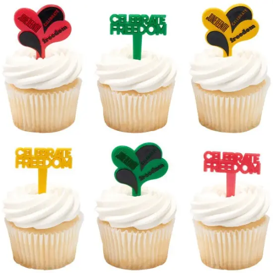 Juneteenth Celebrate Freedom DecoPics&reg; Cupcake Decoration, 12ct {3}