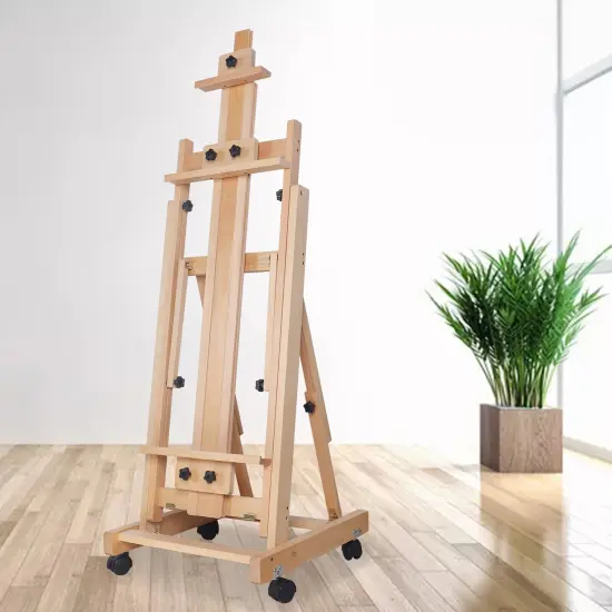 Kitcheniva Painting H-Frame Wood Large Heavy-Duty Studio Artist Easel Art {6}