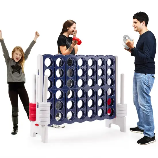 Costway Jumbo 4-to-Score 4 in A Row Giant Game Set Indoor Outdoor Adults Kids Family Fun {1}