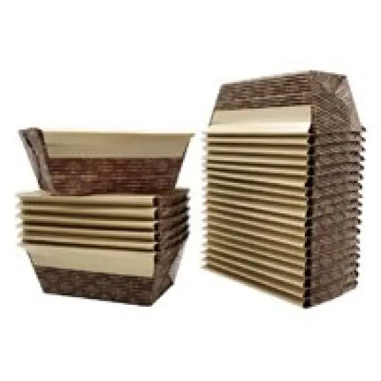 Mini Loaf Paper Baking Pan 25-Pack, 4 x 2 x 2 Inches {3}
