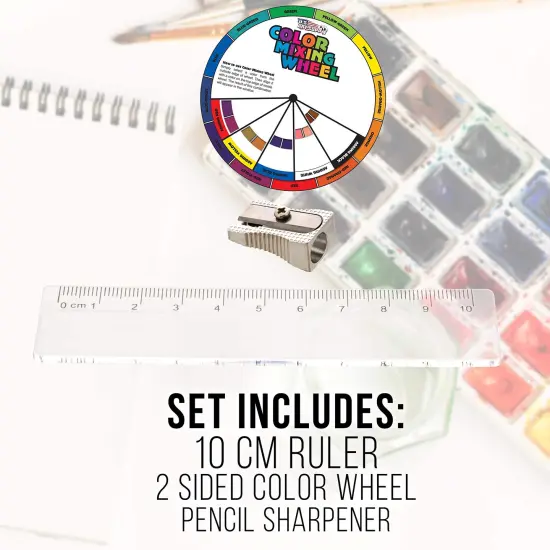 82 Pieces Deluxe Artist Studio Creativity Set Wood Box Case - Art Painting, Sketching Drawing Set, 24 Watercolor Paint Colors, 24 Oil Pastels, 24 Colored Pencils, 2 Brushes, Starter Kit {3}