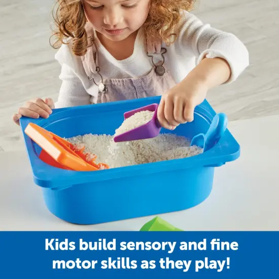 Helping Hands Sensory Scoops, 4 Pieces, Ages 3+, fine Motor Skills Toys for Children, Toddlers bin, Tool Set {4}