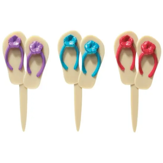 Summer Flip Flops DecoPics&reg; Cupcake Decoration, 12ct {3}