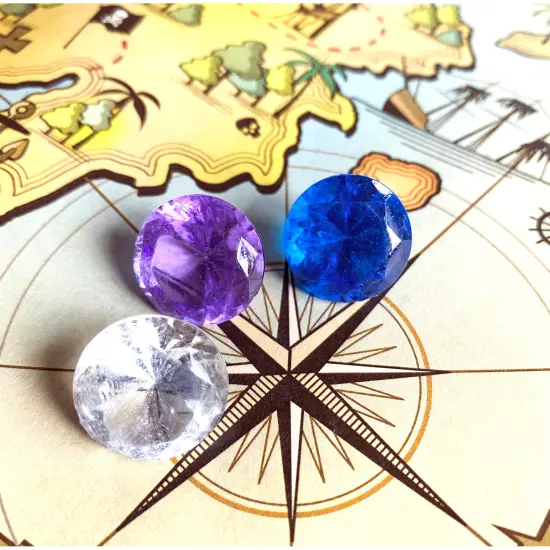 Kid's Treasure Chest with Replica Pirate Coins/Foreign Coins/Gems/Necklace Coin Jewelry  {4}