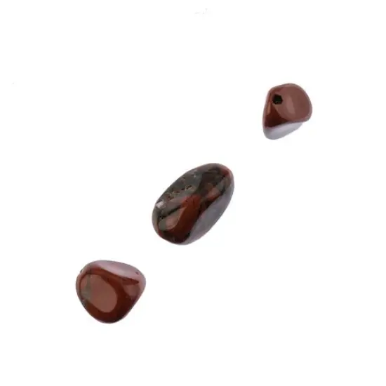 Earth's Jewel Semi-Precious 16" Brecciated Jasper Irregular Natural Bead Strand {2}