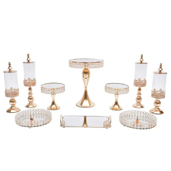 10PCS Cake Stand Cupcake Metal Dessert Table Stands. {1}