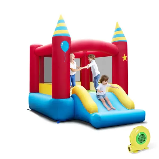 Inflatable Kids Bounce Castle with 480W Blower {2}