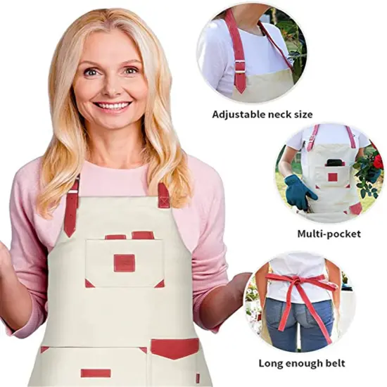 Waterproof Canvas Garden Aprons for Women and men {2}