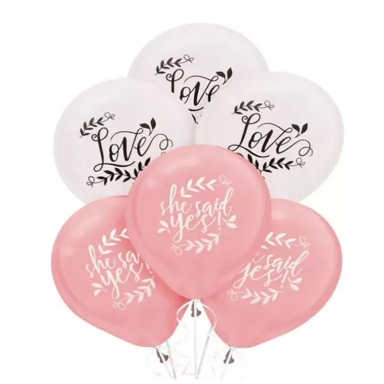 Love And Leaves Latex Balloons, 15ct {1}