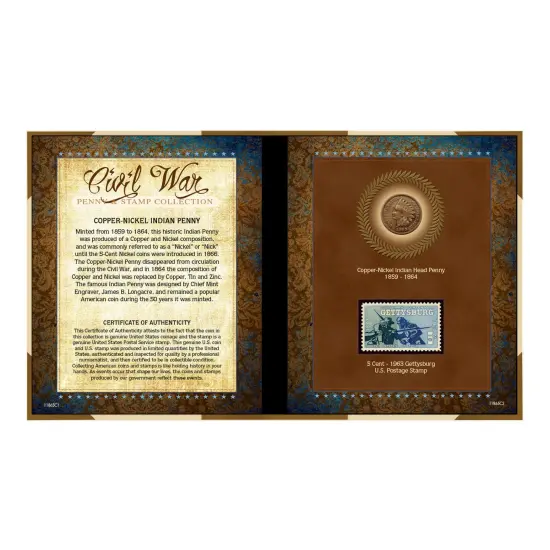 Civil War Penny & Stamp Collection {1}