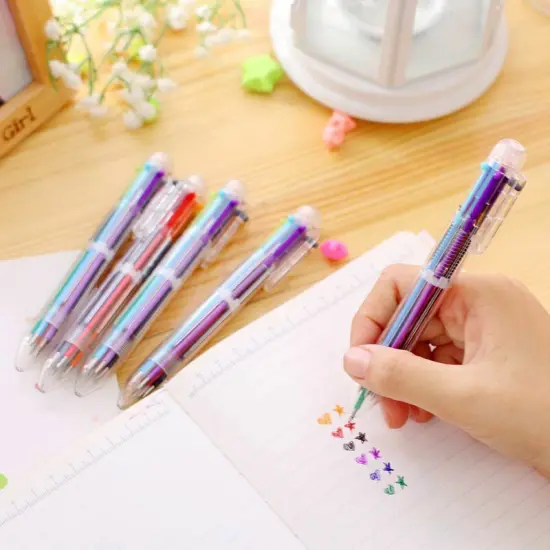 Kitcheniva 10 Pcs Multi Color 6 In 1 Ballpoint Pens {6}