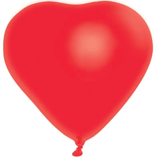 Heart-Shaped 12" Latex Balloons 6ct {1}