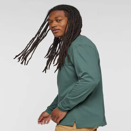 LAT&reg; Fine Jersey Crewneck Long Sleeve Tee Vintage smoke {4}