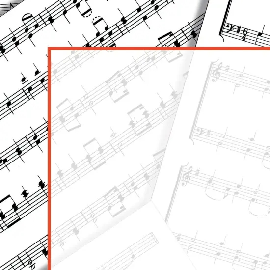 Great Papers! Sheet Music Stationery Letterhead, Invitations and Announcements, Printer Friendly, 8.5"x11", 80 Pack {2}