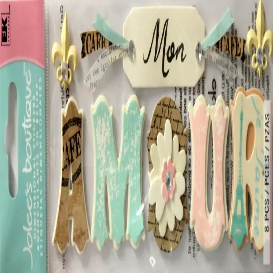 Jolee's Boutique Mon Amour Dimensional Title Stickers {1}