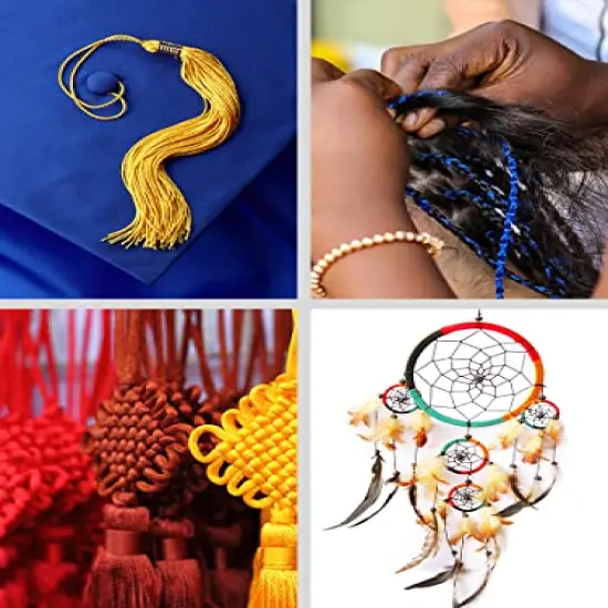 100 Yards 2mm Mandala Crafts Satin Rattail Cord String from Nylon for Chinese Knot, Macram&eacute;, Trim, Jewelry Making Maroon {6}