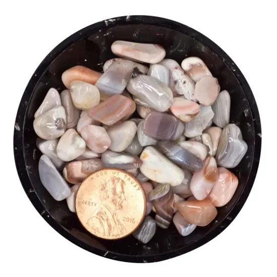 Pink Botswana Agate Mini Crystal Chips &ndash; Size 2 {2}