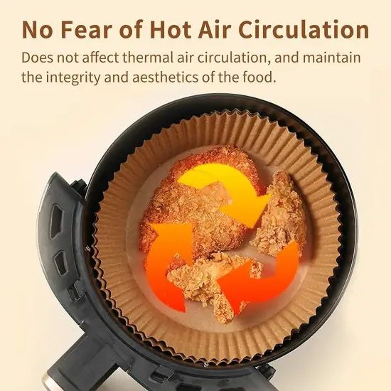 Disposable Paper Liners for Air Fryers, Baking, Roasting, Microwave {2}