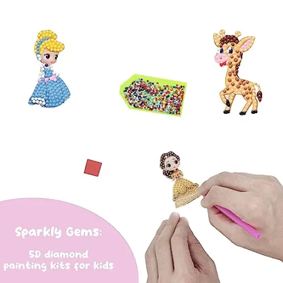 10 Pieces Princess Toys for Girls 4-6 - Diamond Painting Kits for Kids - Make Your Own GEM Keychains Paint by Numbers Kit - Best Tween Girls Gifts Ideas - Art Supplies for Girls Toys Ages 5 6 7 8 9 10 12 {5}