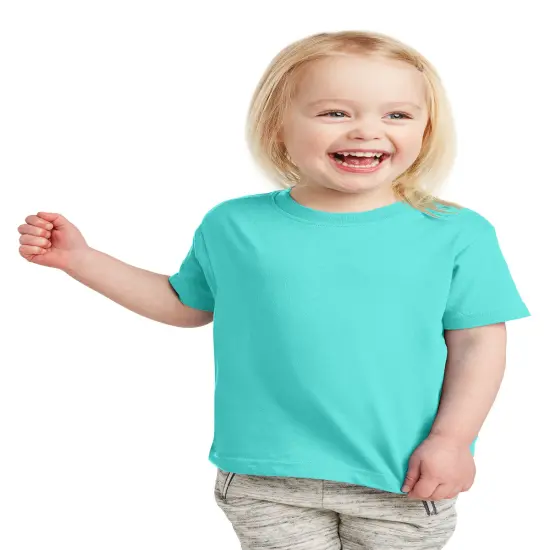 Rabbit Skins&reg; Toddler Fine Jersey Crew Neck Short Sleeve Tee - 3321 Caribbean {1}