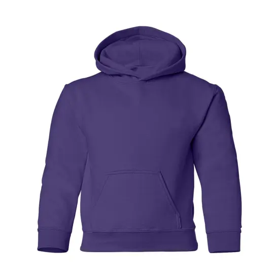 Gildan&reg; Heavy Blend Youth Hooded Long Sleeve Sweatshirt Purple {2}