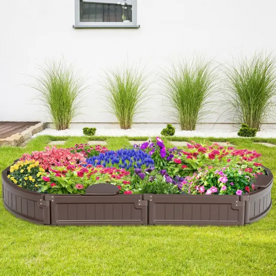 Sandbox with Built-in Corner Seat and Bottom Liner-Brown {2}