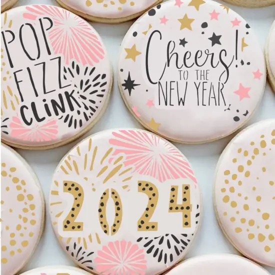 New Years Eve Cookie Stencil Set 9 pc Set {2}