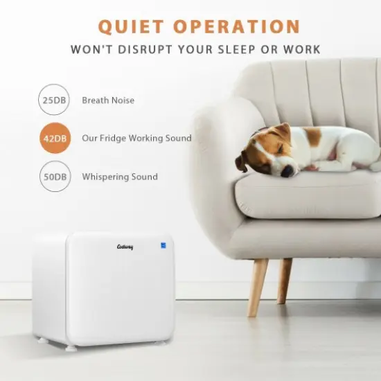 Compact Refrigerator with Reversible Door-White {3}