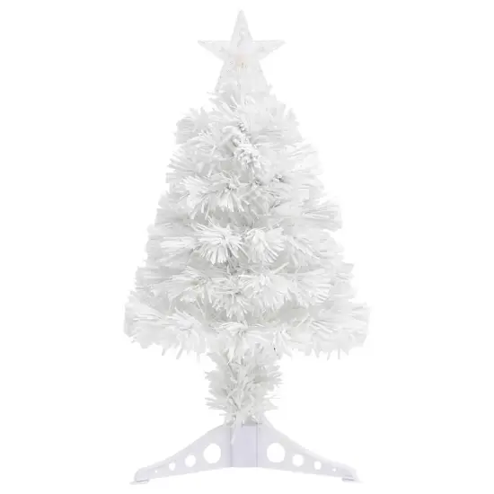 Artificial Christmas Tree with LED White Fiber Optic {6}