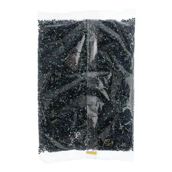 Miyuki 250g Opaque Round Rocailles Seed Beads, 11/0 Black AB #4555 {2}