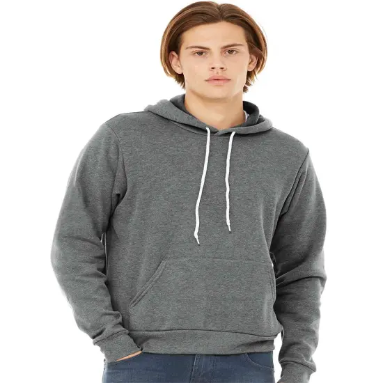 BELLA + CANVAS&reg; Sponge Fleece Pouch Pocket Hoodie Deep heather {1}