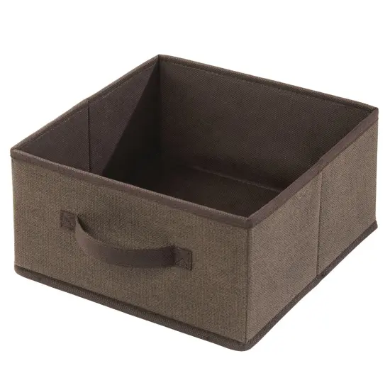 mDesign Soft Fabric Closet Organizer Box with Pull Handle {5}