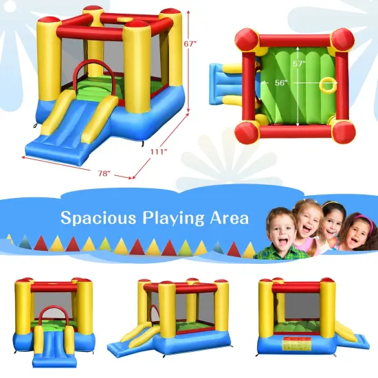 Kids Inflatable Bounce House with Slide {5}
