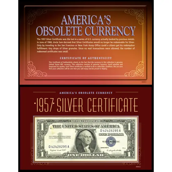 America's Obsolete Currency - 1957 Silver Certificate {1}