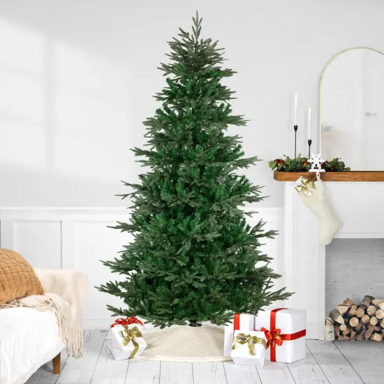 Northlight Real Touch&trade;️ Full Hudson Fir Artificial Christmas Tree - Unlit - 7.5' Green {1}