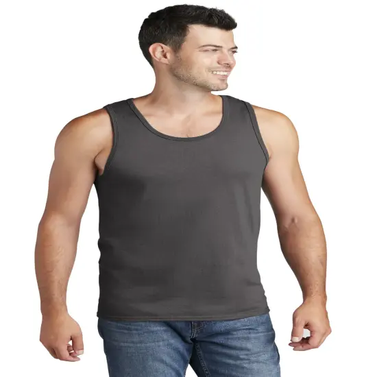Port & Company&reg; Core Cotton Tank Top - PC54TT Charcoal {1}