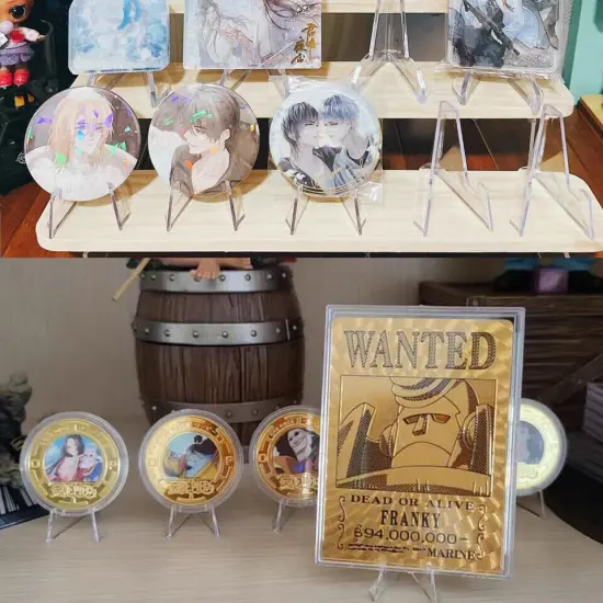 Kitcheniva Clear Acrylic Card Stand Display Holder 10 - 50 Pcs {7}