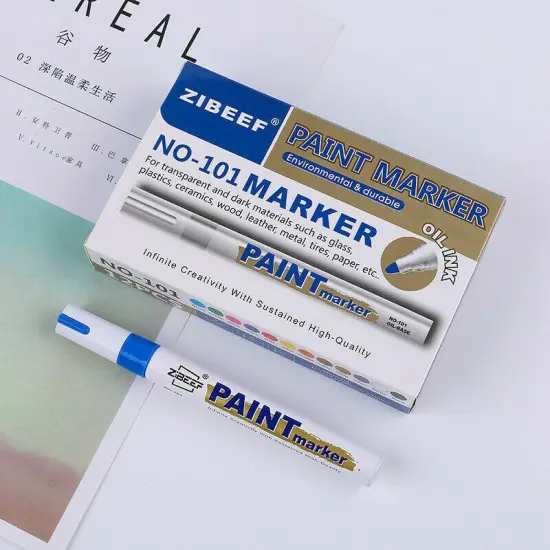 Permanent Paint Marker Pen for Car Blue {1}