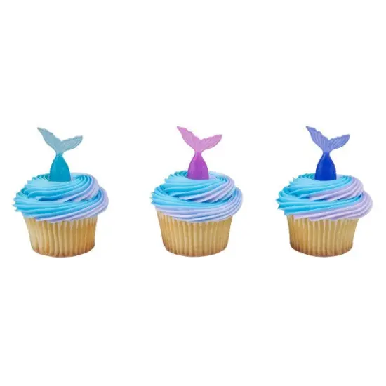 Mermaid Tail DecoPics&reg; Cupcake Decoration, 12ct {1}